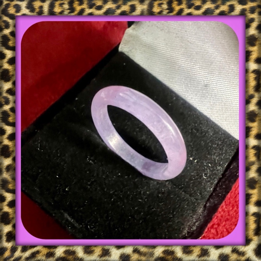 👑✅PRICE FIRM✅ Genuine Purple “Lavender Jade” Women's Ring